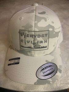 Multicam Alpine "Trucker" style hat with Grey EveryDayCivilian Logo. Adjustable.