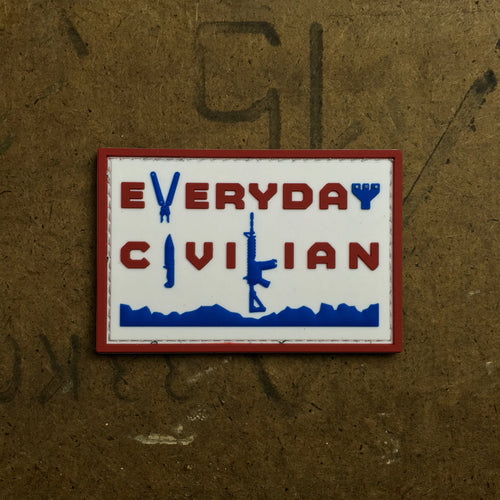 EveryDayCivilian PVC Patch Red, White, & Blue